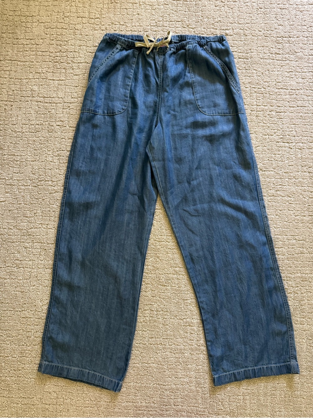 fresh produce Women’s Tencel Pull On Pants Drawstring Size Medium 30” Inseam